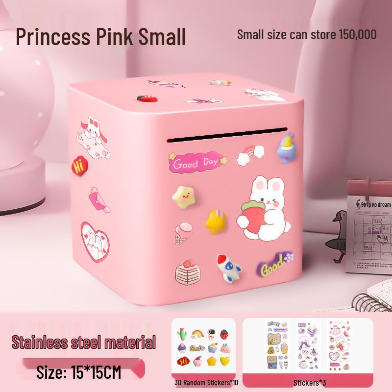 Stainless Steel 2025 Piggy Bank: Secure Savings Jar for Boys and Girls