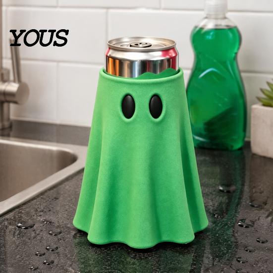 Halloween Party Favors Ghost Can Holder, Universal Beverage Cooler Sleeve, Cute Shaped Spooky Kitchen Accessories Insulated Drink Holder for Standard