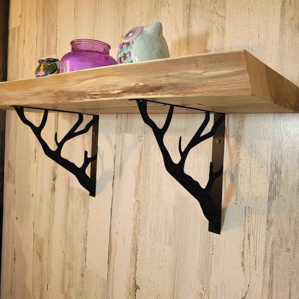 2Pcs Heavy-Duty L-Shaped Brackets Cast Iron Decorative Shelf Bracket  Home Decor