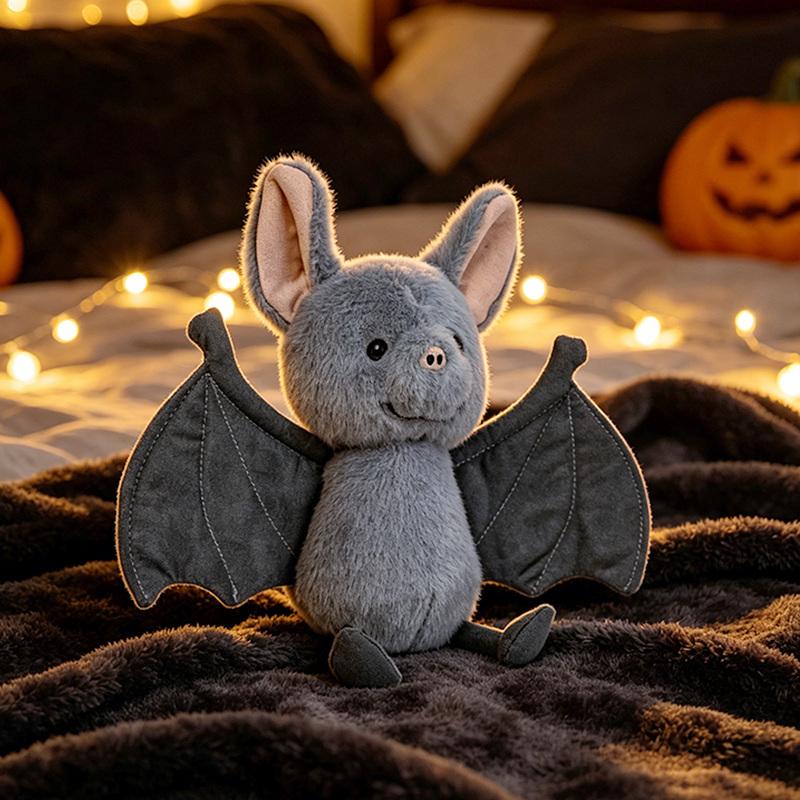 1530Cm Kawaii Halloween Ghost Bat Plush Doll Cute Plush Ghost Pendant Toy Funny Gift For Halloween Party Decor