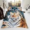 3D Animals Pattern Modern Stylish Duvet Cover Sets Quilt Cover Sets Luxurious Bedding Sets with Pillow Cases For Teenage Boys