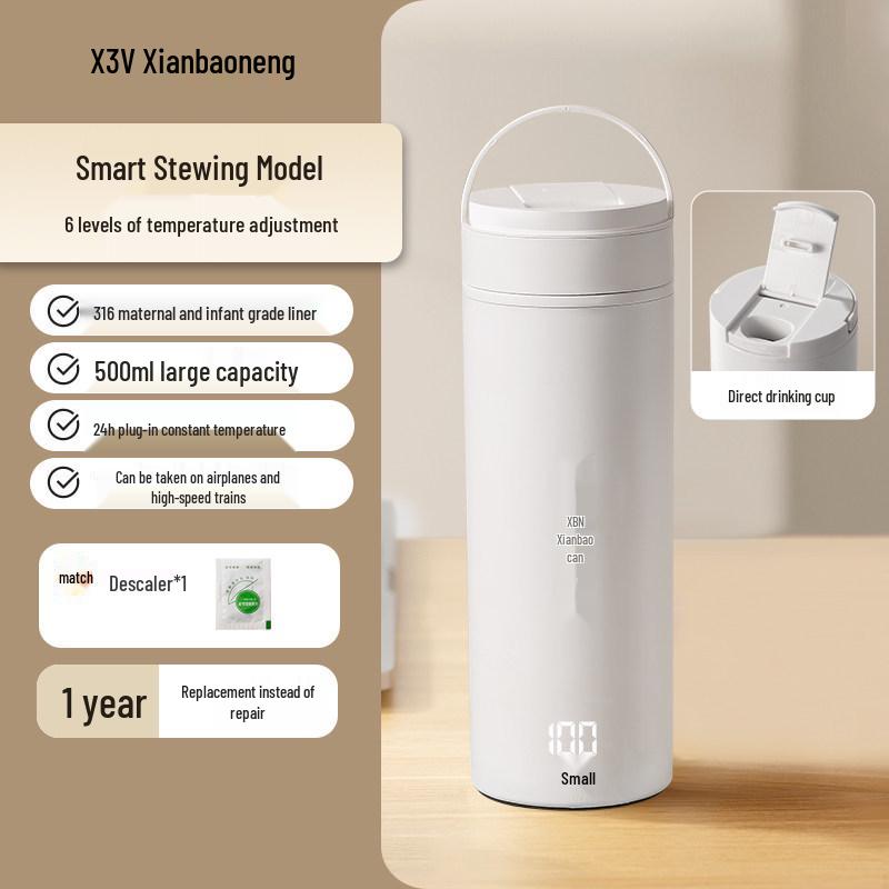 Xianbao Neng Portable Electric Travel Kettle: Compact Water Boiling Cup for Dorm, Office & Business Use