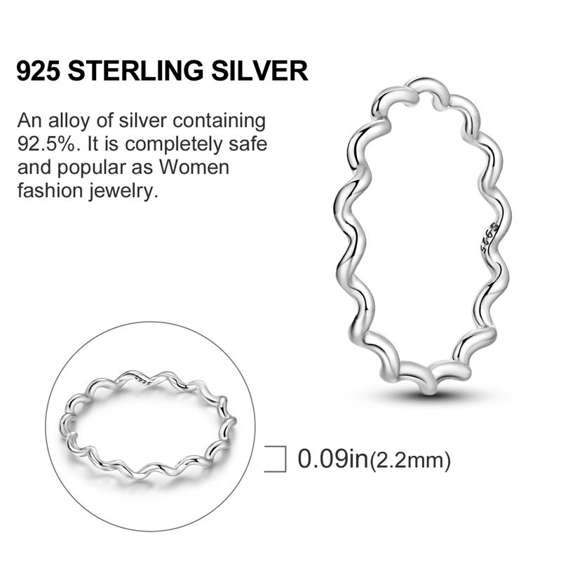 

100 Genuine copper Rings Minimalist Geometric Band Ring Love Rings Luxury Bands for Women Girls Party Gift Fashion 9