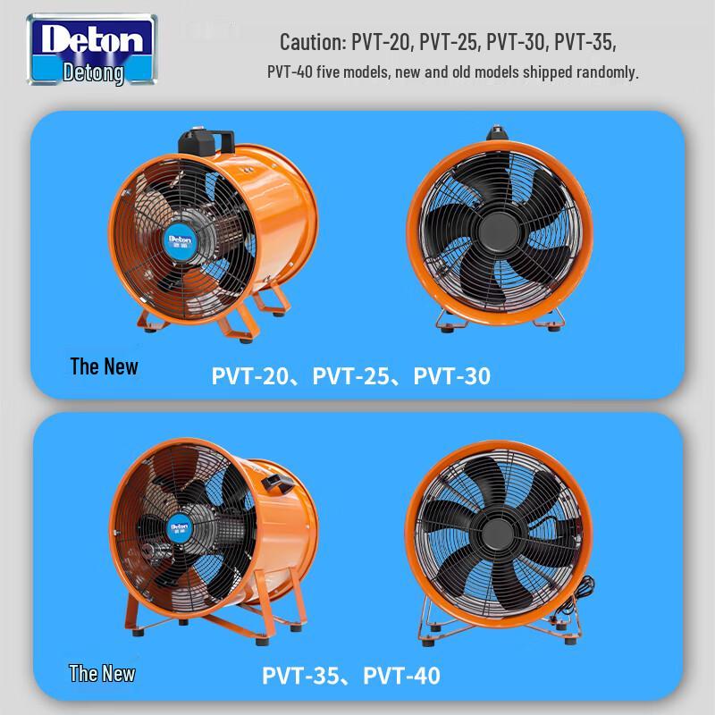 Detong Portable Axial Flow Industrial Ventilator Fan