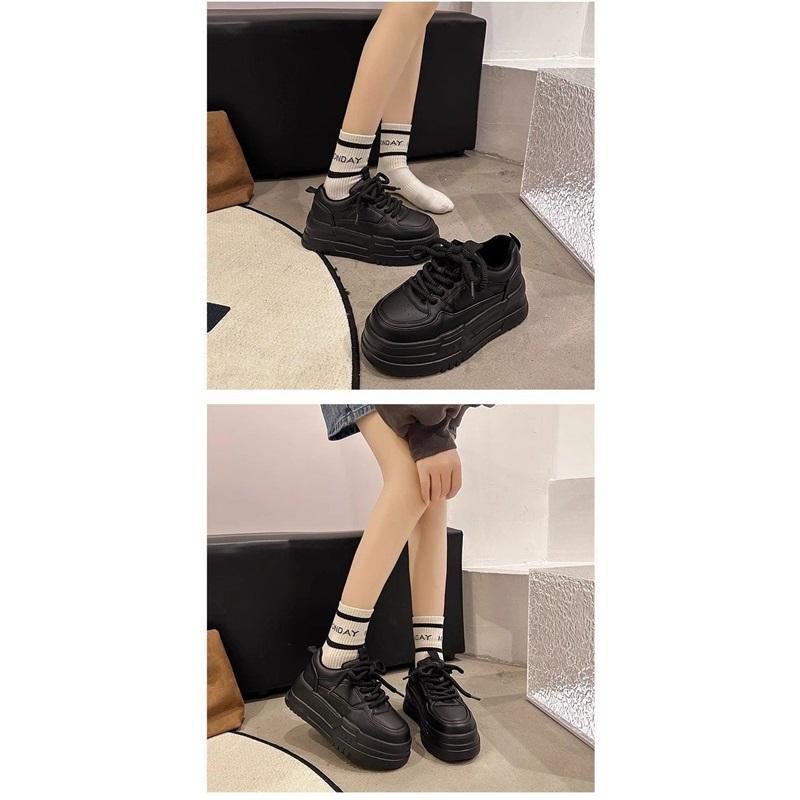  Women's Chunky Sole Forrest Gump Shoes Platform Casual Lace Up Sneakers