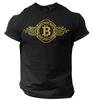 Bitcoin T-Shirt Krypto Währung Händler Goldmünze Schwarzes Shirt