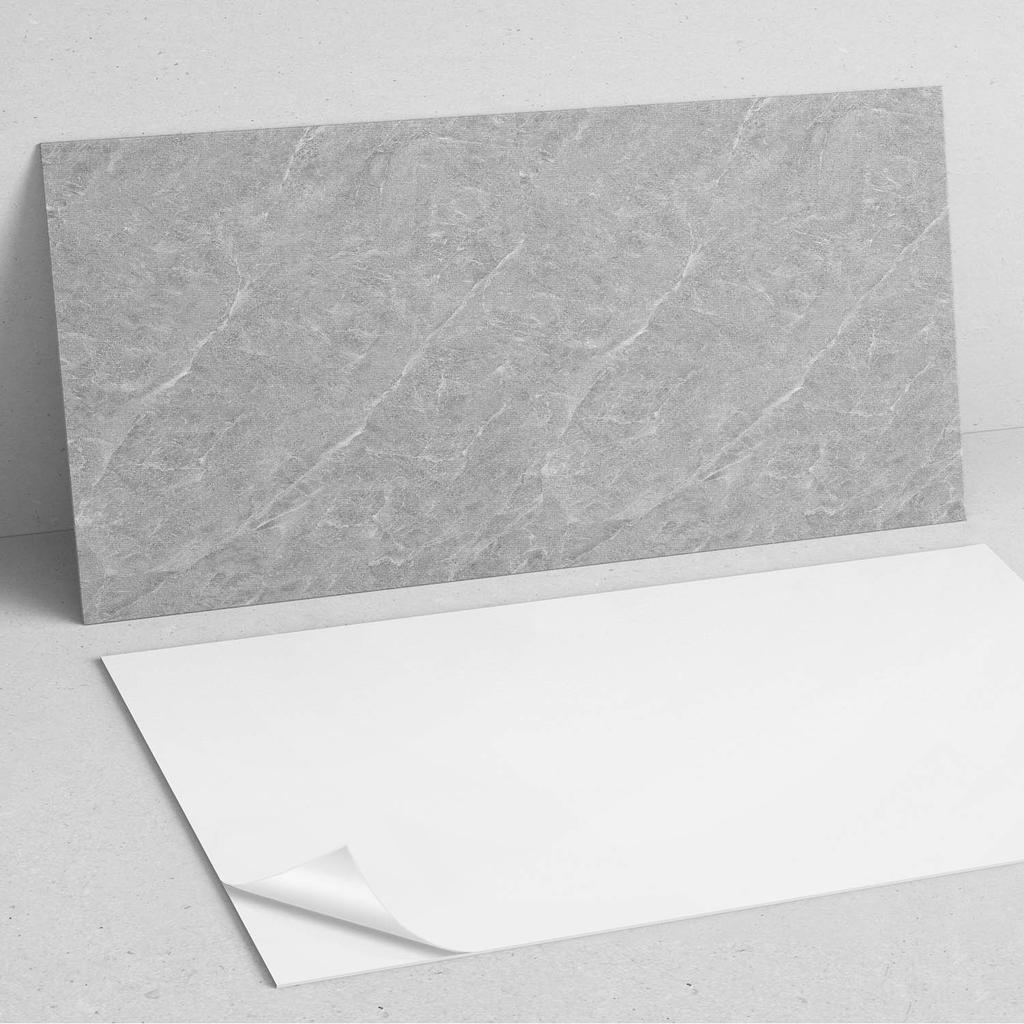 Dekoracyjny Panel Ścienny Samoprzylepny Winyl 100X50 Cm Tekstura Kamienia Naturalnego