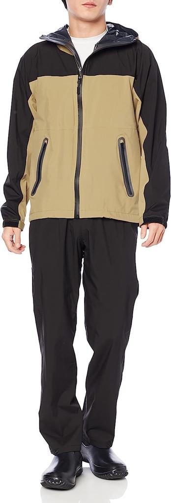 Rain Suit Stretch Waterproof Breathable 4WAY Stretch Rain Suit 4WAY Stretch Shield EX Beige M [Document]