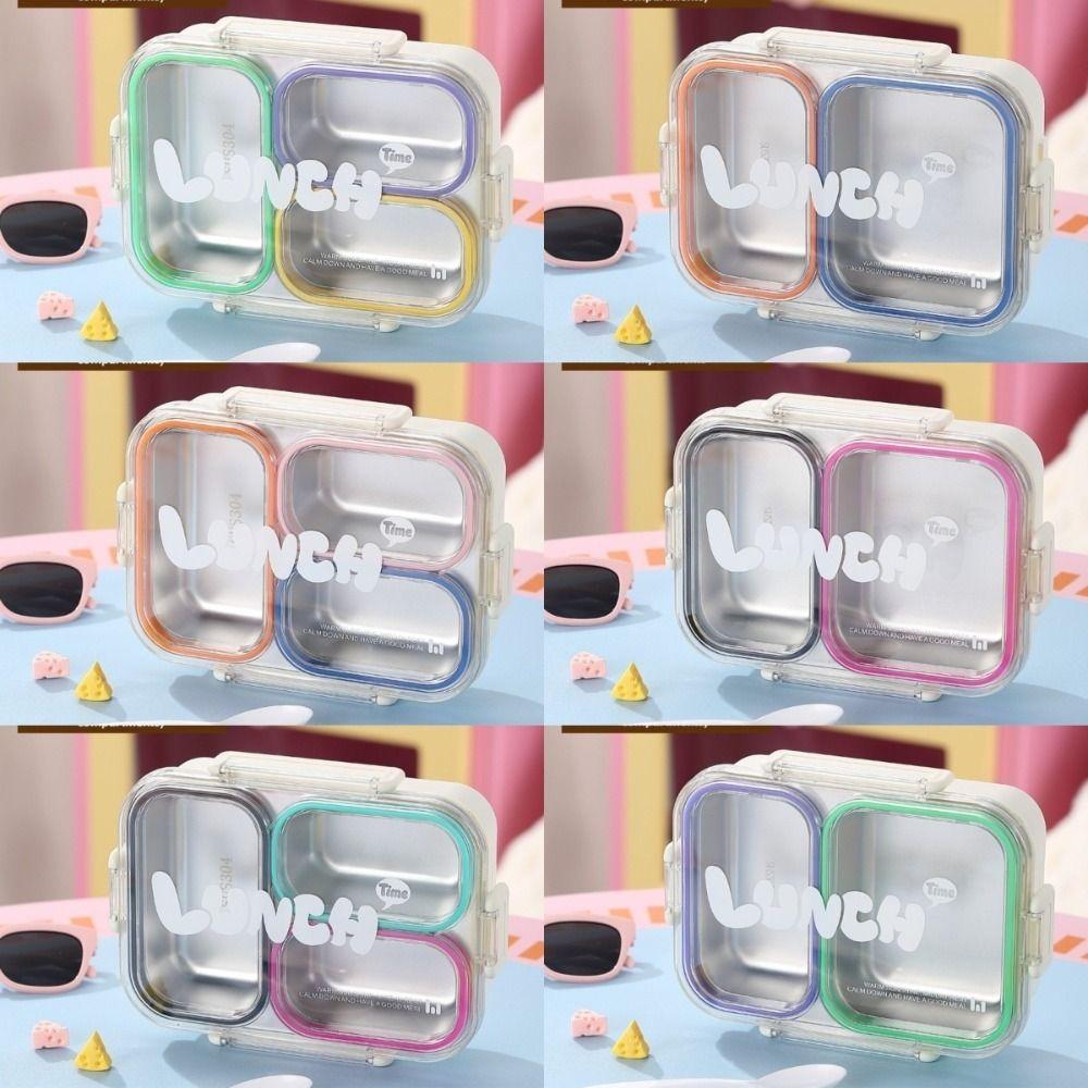 Divided Lunch Box Food Grade Leakproof Storage Box Portable Camping Food Container Student Worker