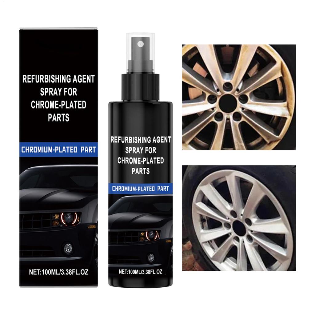 100ml Automotive Maintenance Liquid Chrome Refurbishing Agent Spray Refurbishing Agent Spray For Chrome Plated Parts