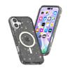 For iPhone 17 Case Compatible with MagSafe Glitter Powder PC+TPU Phone Cover