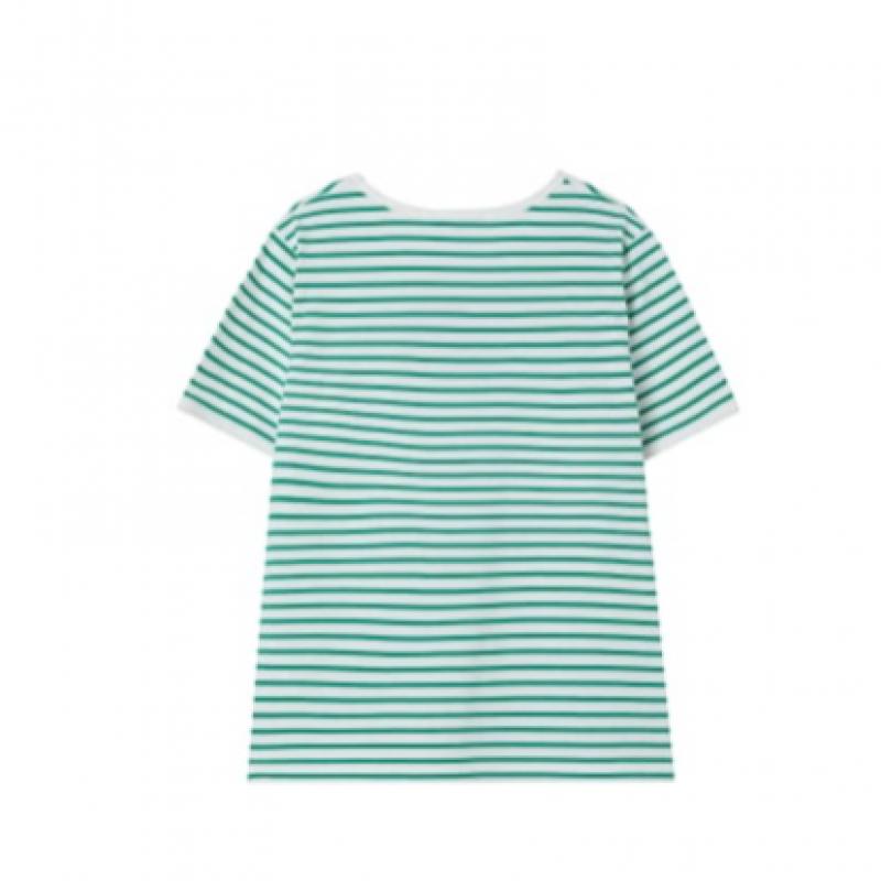 Lap DecoraTive STriped ShorT Sleeve T shirT as2cT465