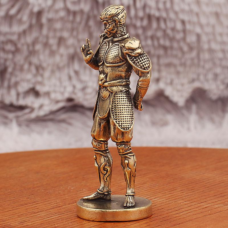 Black Myth: Wukong Figurine - The Monkey King Anime Model, Trendy Bronze Metal Handicraft