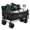 NC2606 NILS CAMP Chariot de Plage Pliant 140 L avec Fonction Banc