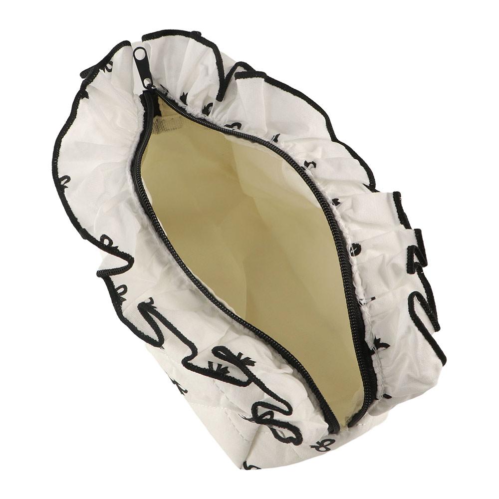 INS Stationery Storage Bag Flounce Makeup Lipstick Bag Portable Large Capacity Pen Case Kids