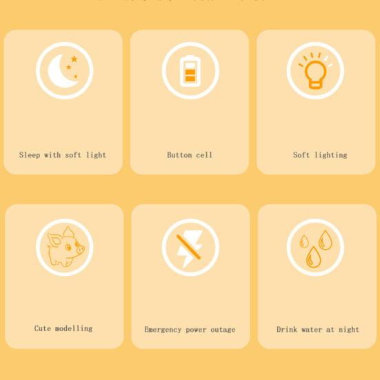 Star Moon Lamp Creative Shape Decorative Fine Texture Convenient Night Light Feeding Lamp Baby Sleeping Child Toy Home Supplies