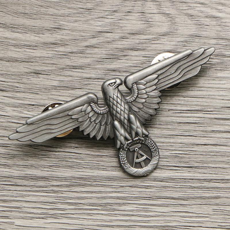 East German Democratic Republic of Germany Eagle Emblem Brooch WWII Military Accessory