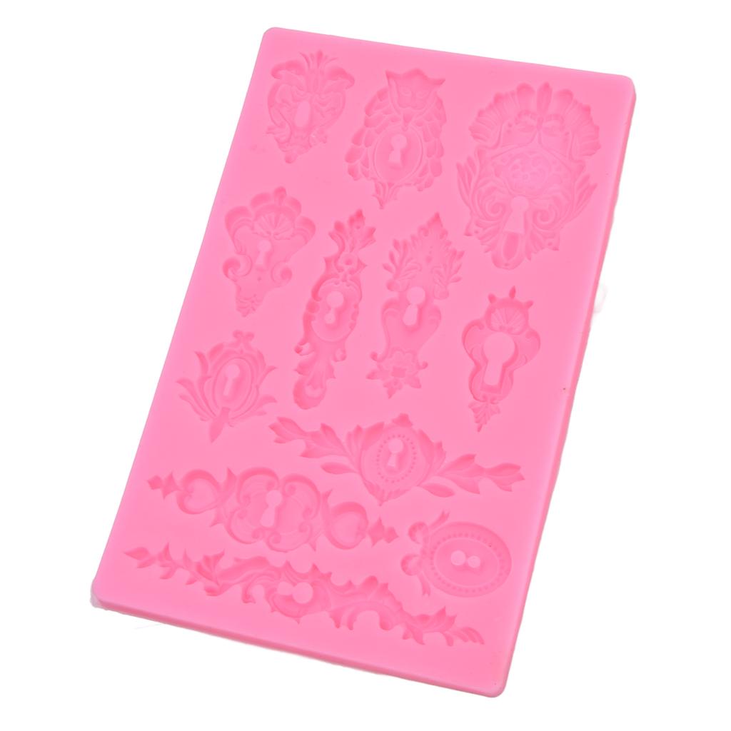 Silikonformen Relief 3D Muffinform für DIY Backen Süßigkeiten Schokoladenstück-Cookie-Kuchen
