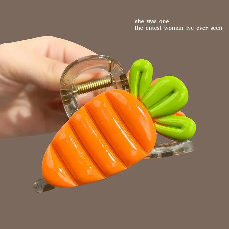 Neue mittlere Früchte Haarklammern Clip für Frauen Mädchen PC Zitrone Erdbeere Kreuz Fang Krabbenklemme Kopfschmuck Zubehör Sommer Herbst
