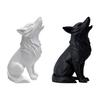 Wolf Howling Statue, 3D Printed Mini Animal Figurine, Standing Sitting Wolf Decor for Desk Shelf, Gift for Wolf Lovers