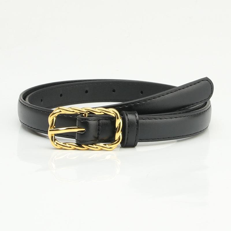 New Women's Korean Style PU Alloy Pin Buckle Belt - Casual & Versatile for Pants, Waist, Coat, Suit, Trousers.