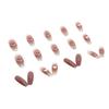 1 Pc Set of Short Acrylic Coffins on False Nails Reusable French Fingertips Kawaii False Nails with Design  