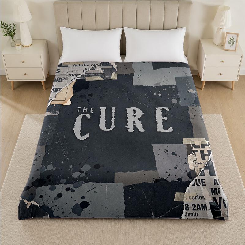 The Cure Print Flaneldecke Gemütliche Leichte Plüschdecke für Bett Sofa Haushalt