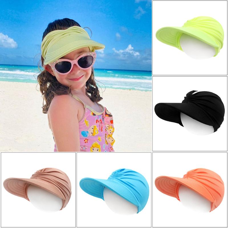 Summer Large Brim Men's and Women's Baby Sun Hat Outdoor Beach Sun Protection Breathable Hollow Top Cap