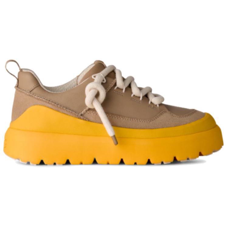 UGG Heritage Leather Fashion Comfortable Minimalist Unique Commuting Low-Top Casual Shoes Men Casual Shoes Brown Yellow 1170910-MMM