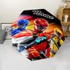Personalized Name Mighty Morphin Power Rangers Print Umbrella - Automatic Open/Close, Eight-Rib Durable Frame, Automatic Folding Umbrella