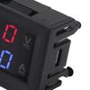 Voltage Amperage Monitor Gauge Amp Detector 0‑100V Voltage Current Meter with Calibration Potentiometers for Solar Panels