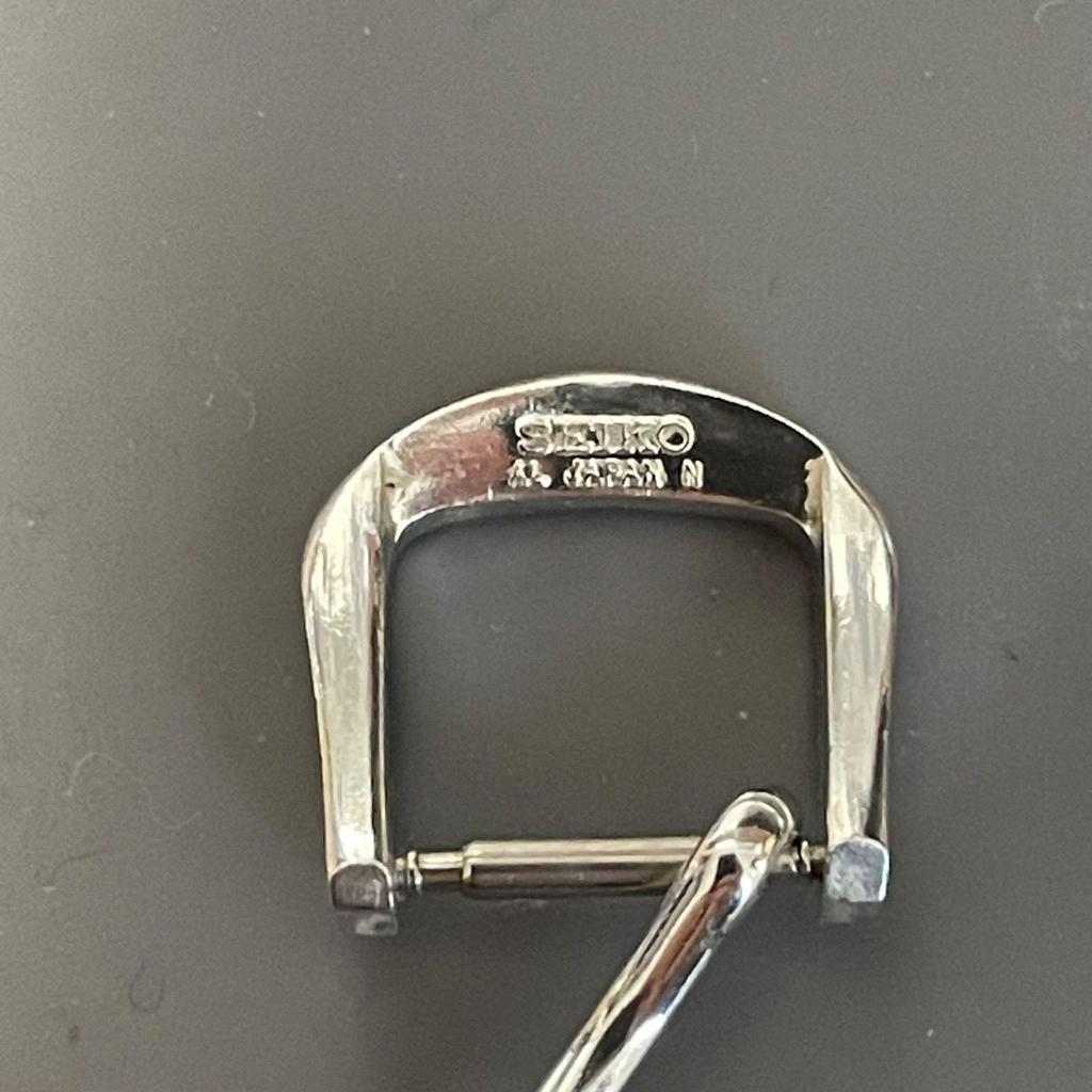 Used Seiko SEIKO Logo Buckle 10mm Silver Stainless Steel Dolce Spirit Alba ALBA Chariot Presage Solar Belt Replacement Pin Buckle Parts Silver 1