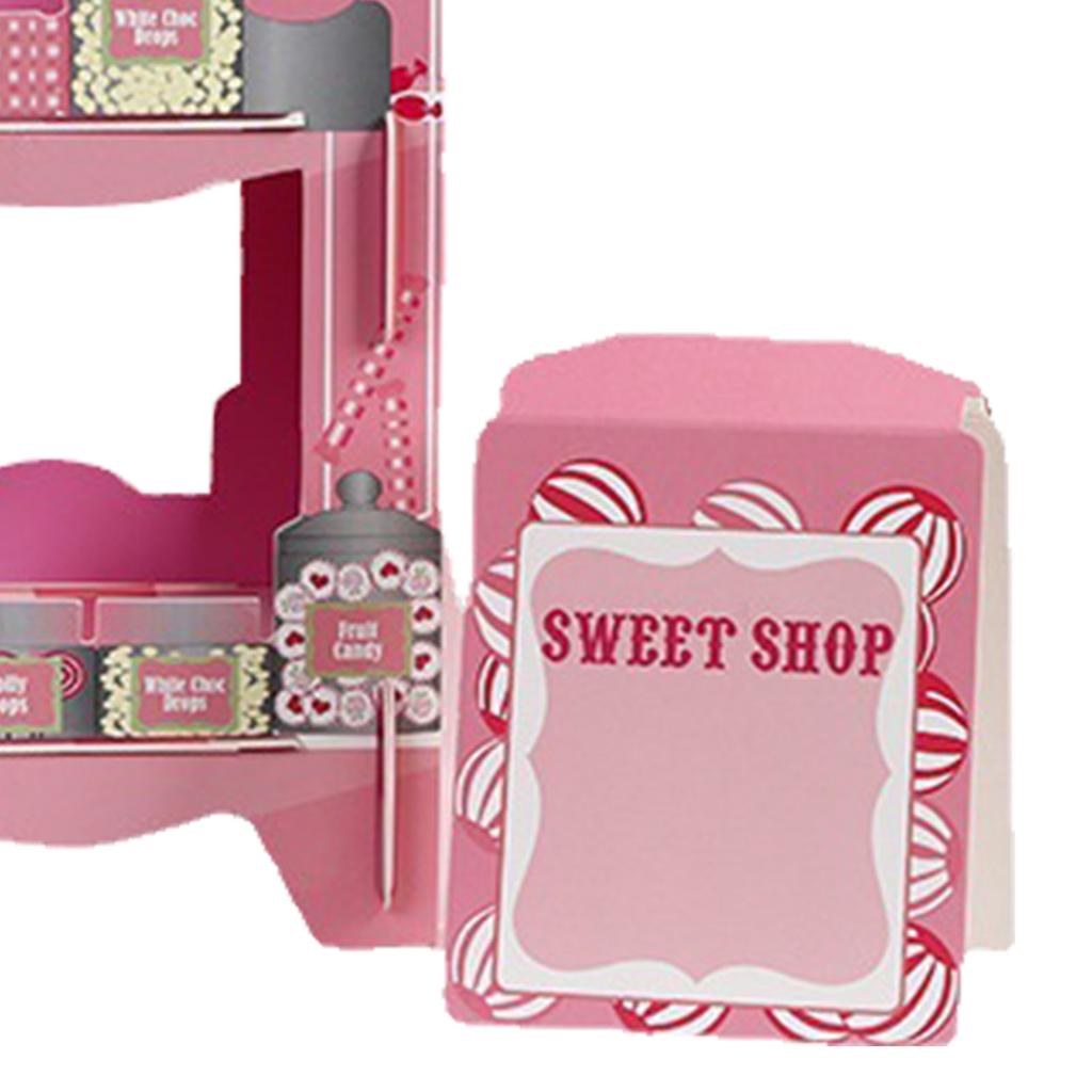 3-stöckiger Papier-Cupcake-Ständer Pappe Cupcake-Turm Dessert-Cupcake-Halter Einweg-Gebäckständer