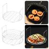 BBQ Rack Multifunctional Cooking Rack Stainless Steel BBQ Grill Polished Edges Cooking Rack Double Baking Tray
