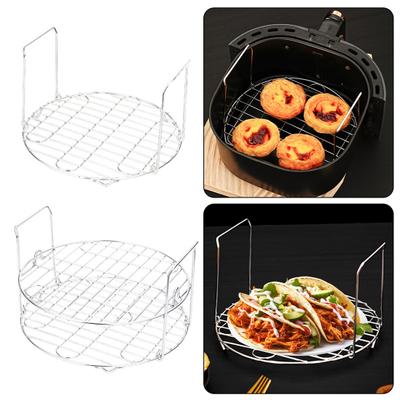 Stojak do grilla Wielofunkcyjny stojak do gotowania Stal nierdzewna Grill do BBQ Polerowane krawędzie Stojak do gotowania Podwójna blacha do pieczenia