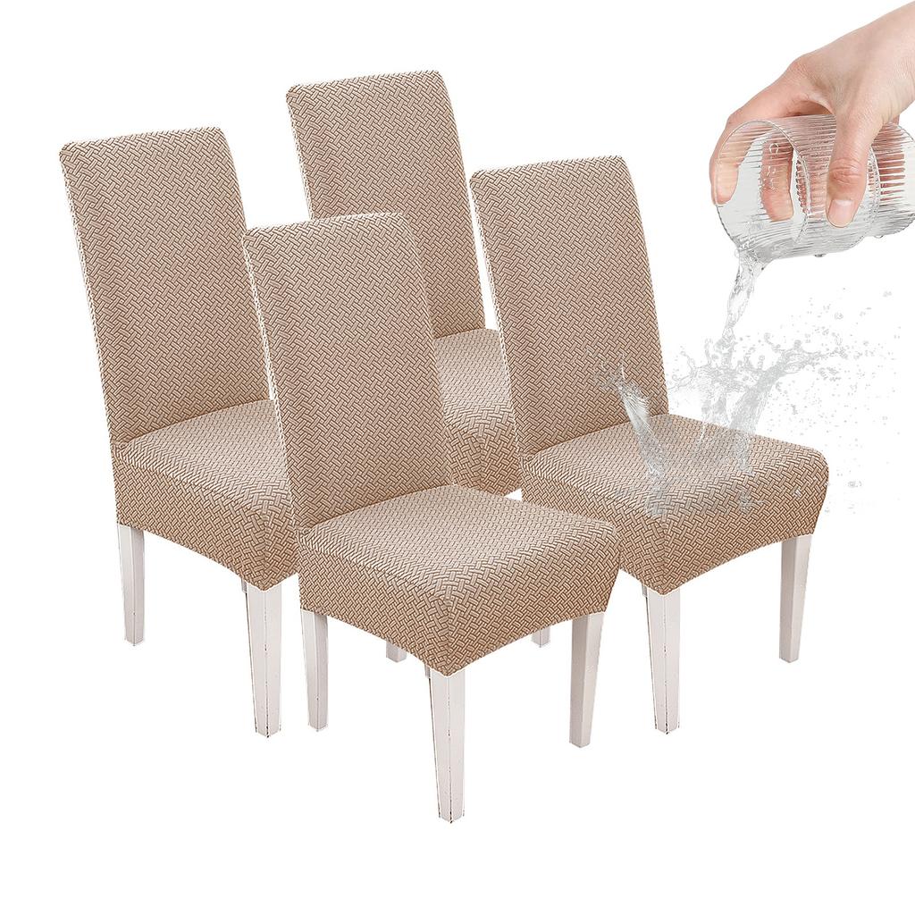 Capa de Cadeira Jacquard para Casa com Película de TPU 100% Impermeável Elástica Universal Lavável e Anti-Manchas
