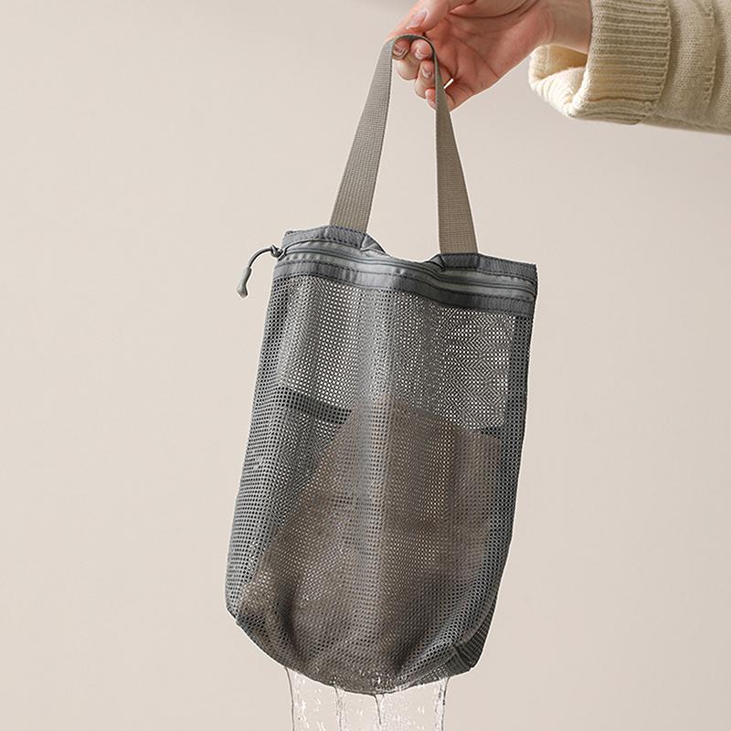 Mesh Makeup Toiletry Storage Bags Handbags Portable Travel Washing Body Shower Tools Organizer Hanging Cosmetic Organizer Pouch