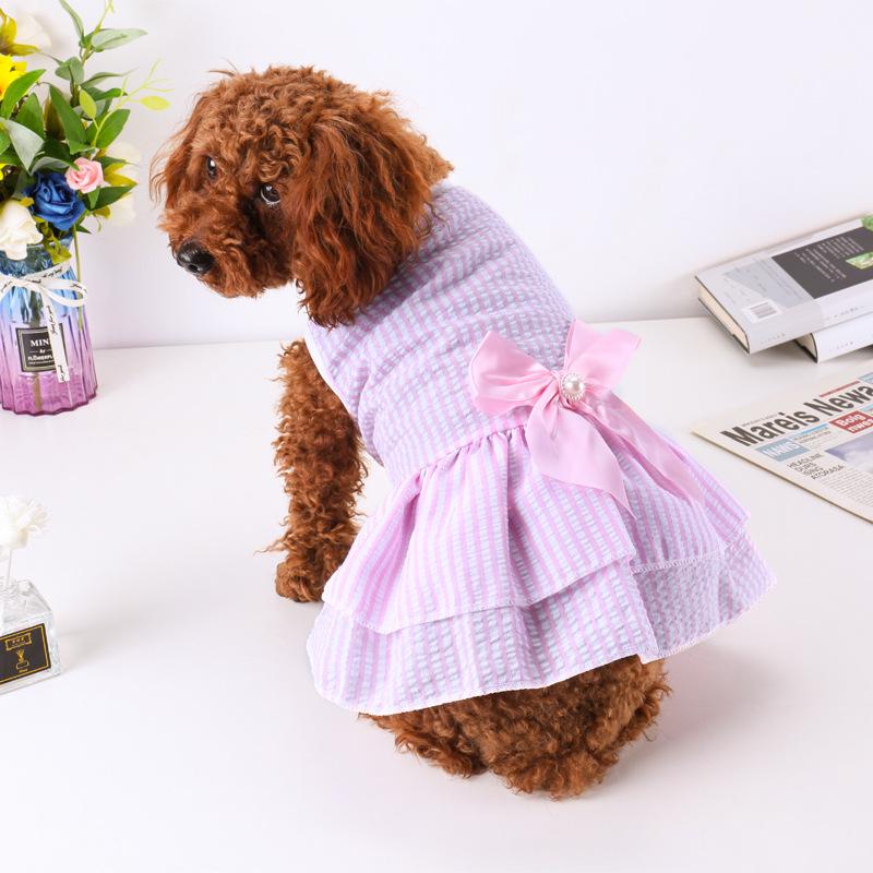 

Новая летняя тонкая юбка-пузырь для собак с рисунком плюшевого мишки Large розовый