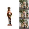 Fugure Nutcracker Wood Bugler Soldier Toy Model Ornament Statues Christmas Decor