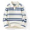 2025 Autumn/Winter Henley Collar Men's Knit Base Layer Sweater
