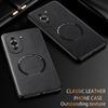For Huawei Nova 10 10 Pro Fine-Hole PU Cow Pattern Leather Outer Magnetic Ring Soft Edge Anti-Drop Phone Case