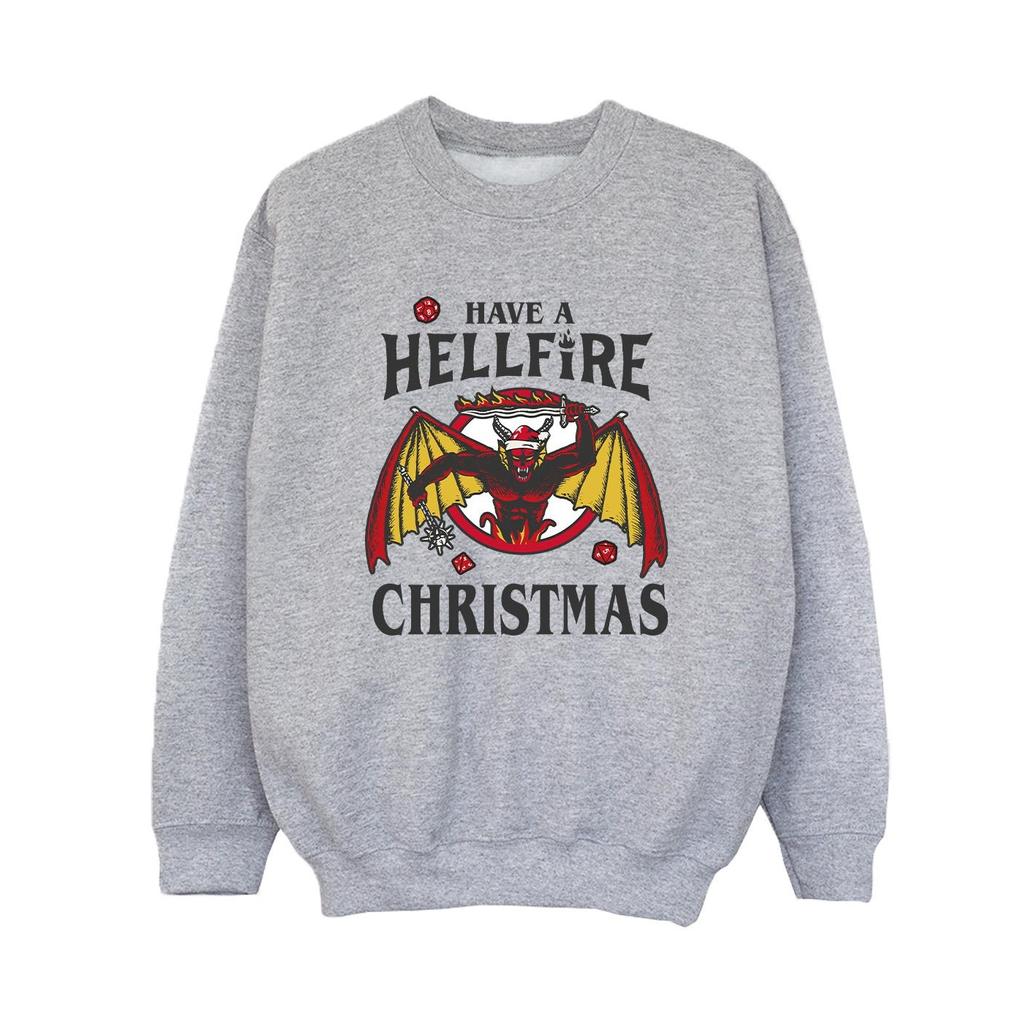 Netflix Boys Stranger Things Hellfire Christmas Sweatshirt
