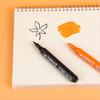 Acrylic Paint Marker 6 Color Acrylic Paint Marker with Brush Tip Quick Dry for Painting on Paper Wood Stone Fabric