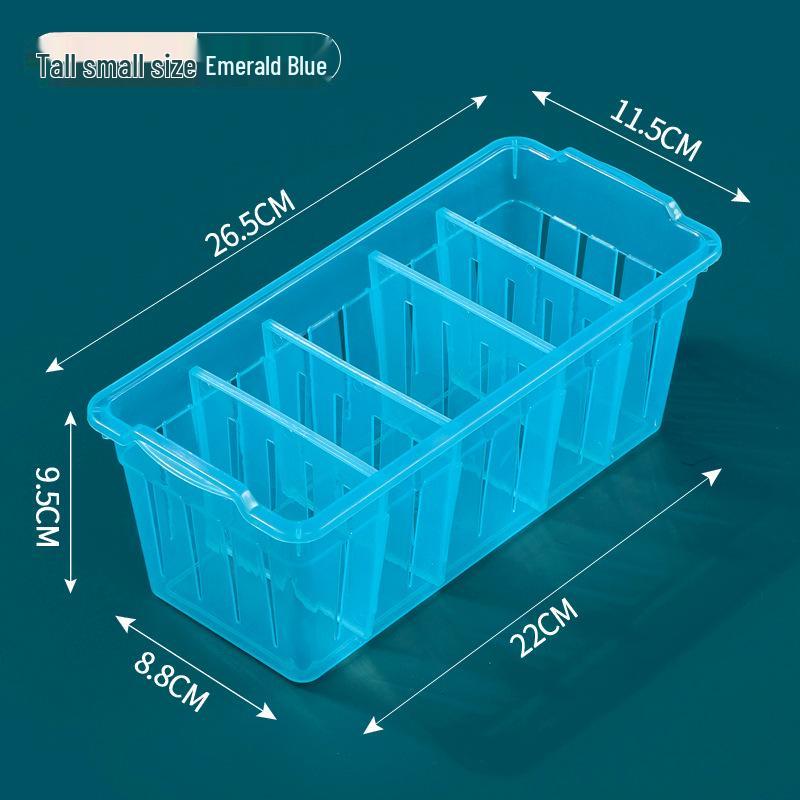 Прозрачный прямоугольный настольный органайзер-ящик