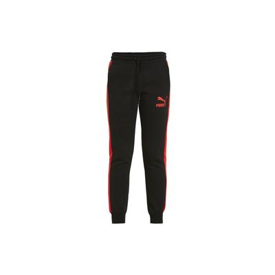 Spliced Cuff Knit Sweatpants Men Bottoms Black 531381-51