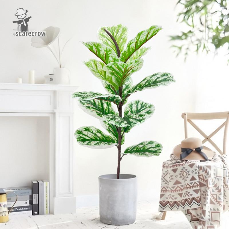 Luxuriöser Geigenfeige Kunstbaum für elegante Wohnzimmerdekoration