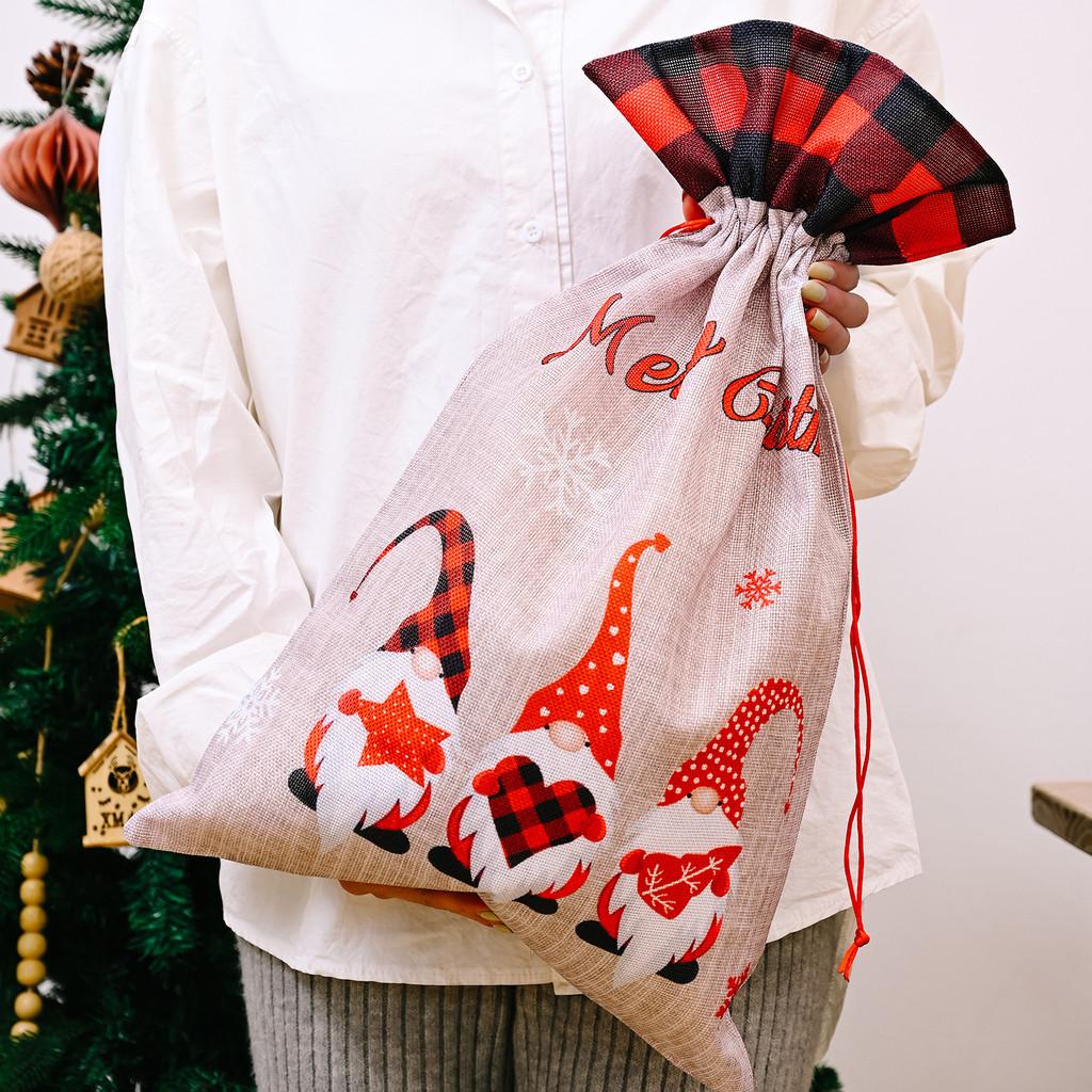 

Праздничные Веселые И Рождественские Подарочные Пакеты С Тремя Уникальными Лесными Старейшинами Рудольфа В Очаровательных Принтах RedBlack Gift Bag