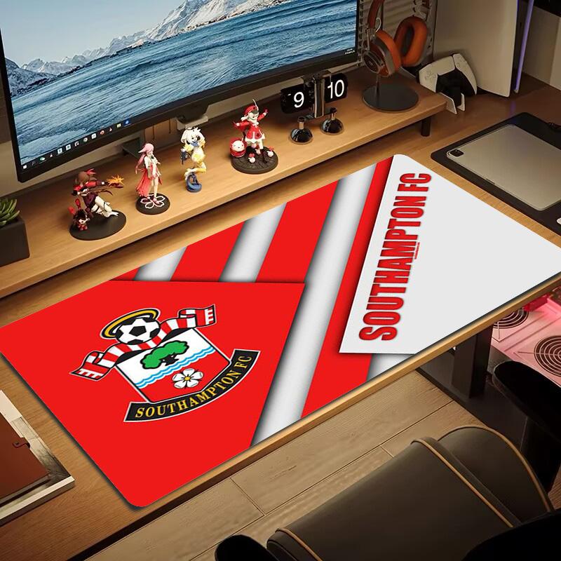 Southampton fc Logo Color Mouse Pad Large Gaming Table Cushion Non-slip Laptop Tablet Big Mousepad XXL Mat Mini PC Playmat With Lock edge