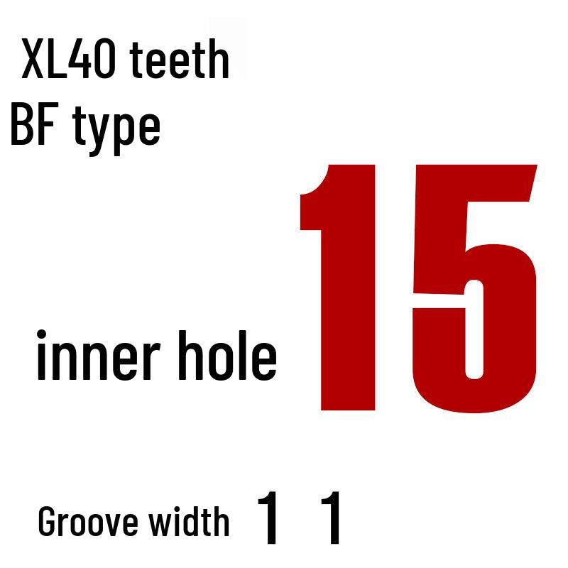 Aluminiumlegierung XL 40-Zahn Synchronriemenscheibe, Bohrungsgrößen: 6-20mm