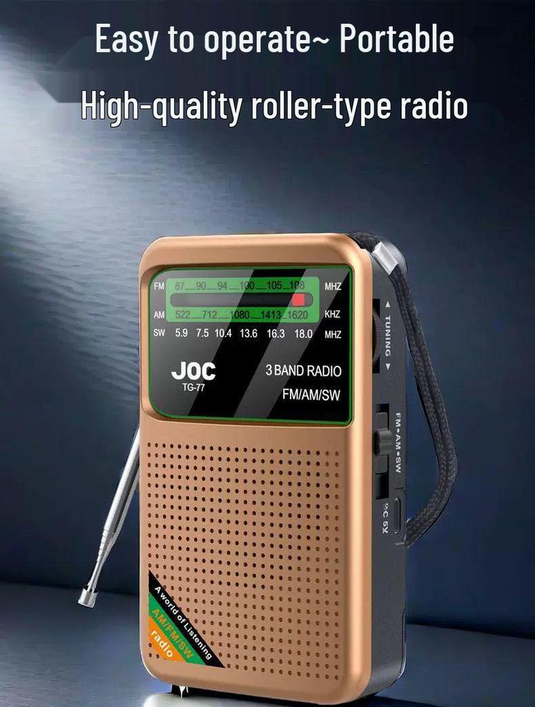 Multi-Function Rechargeable Radio with Auto Search & Large Volume for Seniors